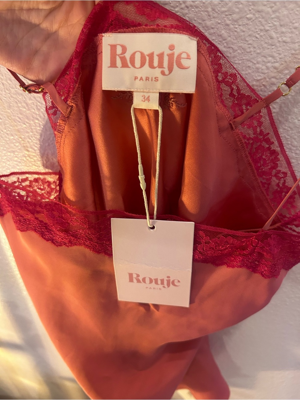 Rouje Pink Camisole Lace - Picture 3 of 4